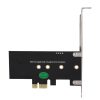 PCI-E 1X To M.2 NVME KEY-M SSD Riser Card Adapter With Baffle - Image 3