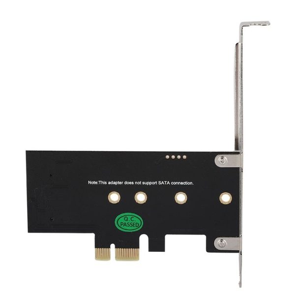 PCI-E 1X To M.2 NVME KEY-M SSD Riser Card Adapter With Baffle - Image 3