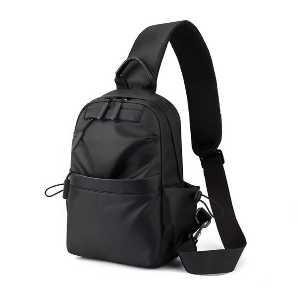 Men Messenger Large Capacity Sports Chest Bag (Dark Blue) - Image 4