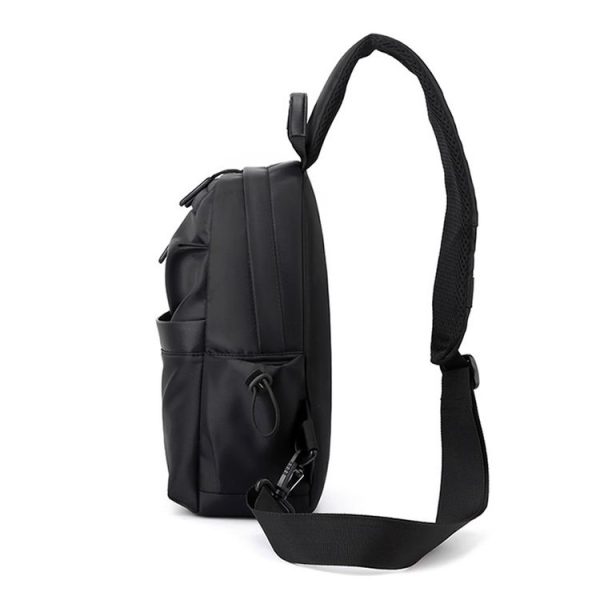 Men Messenger Large Capacity Sports Chest Bag (Dark Blue) - Image 6