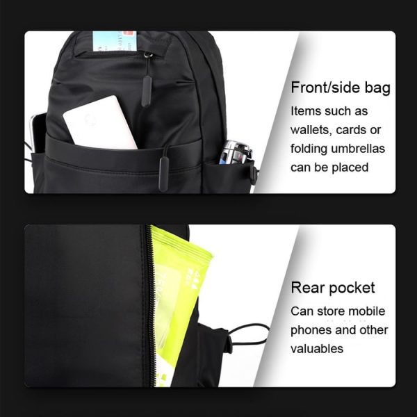 Men Messenger Large Capacity Sports Chest Bag (Dark Blue) - Image 8