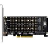 PCI-E X8 Double Disk Transfer Card NVME M.2 MKEY SSD RAID Array Expansion Adapter (PH45)