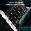 PCI-E X8 Double Disk Transfer Card NVME M.2 MKEY SSD RAID Array Expansion Adapter (PH45) - Image 6