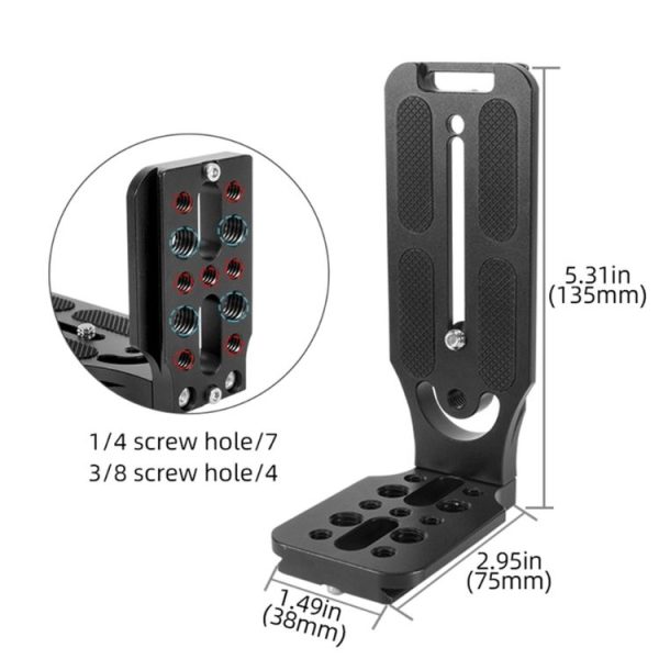 BEXIN L130-50C Camera Quick Release Plate L-shaped Vertical Board - Image 2