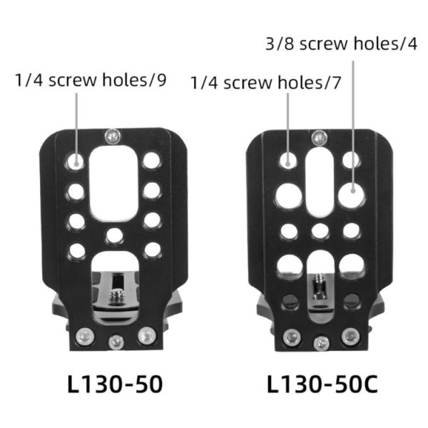 BEXIN L130-50C Camera Quick Release Plate L-shaped Vertical Board - Image 3