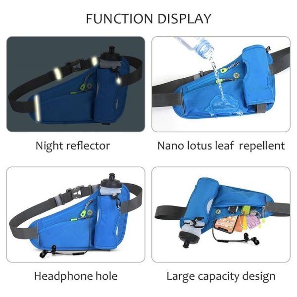 Outdoor Sports Mountaineering Water Bottle Waist Bag (Green) - Image 5