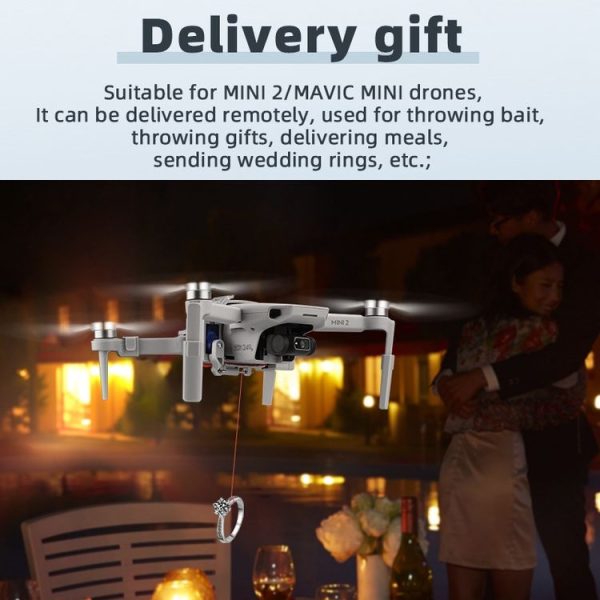 DJI MINI 2 / Mavic Mini / Mini SE Airdrop System Fishing Bait Wedding Ring Deliver Life Rescue Throw Thrower - Image 8