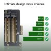 M.2 NVME NGFF SSD To PCIE SATA Dual Disk Conversion Expansion Card Supports MKEY BKEY Wiring (Black) - Image 4
