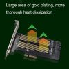 M.2 NVME NGFF SSD To PCIE SATA Dual Disk Conversion Expansion Card Supports MKEY BKEY Wiring (Black) - Image 7