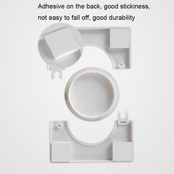Square Air Conditioning Hole Decoration Cover Wall Hole Plug, Style: Split 5cm White - Image 7