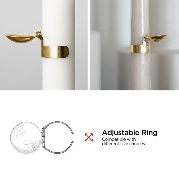 Automatic Candle Extinguisher Metal Candle Extinguishing Fire Clamp Candle Extinguisory Cover (Gold) - Image 3