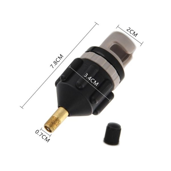 Surfing Paddle Board Adapter Inflatable Air Valve Conversion Air Nozzle (Black) - Image 3
