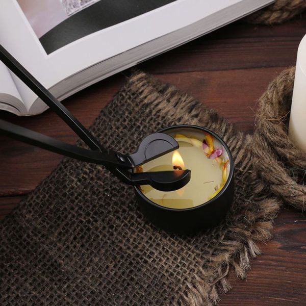 Aroma Candle Tools Candle Extinguisher Wick Cutter, Color: Black - Image 5