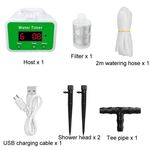 Household Intelligent Drip Irrigation Automatic Watering Timing Machine, Specification: Water 2 Potted Plants - Image 2