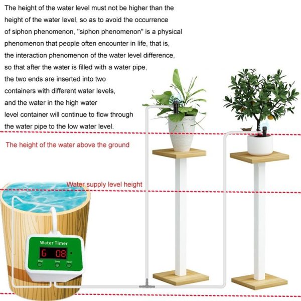 Household Intelligent Drip Irrigation Automatic Watering Timing Machine, Specification: Water 2 Potted Plants - Image 5