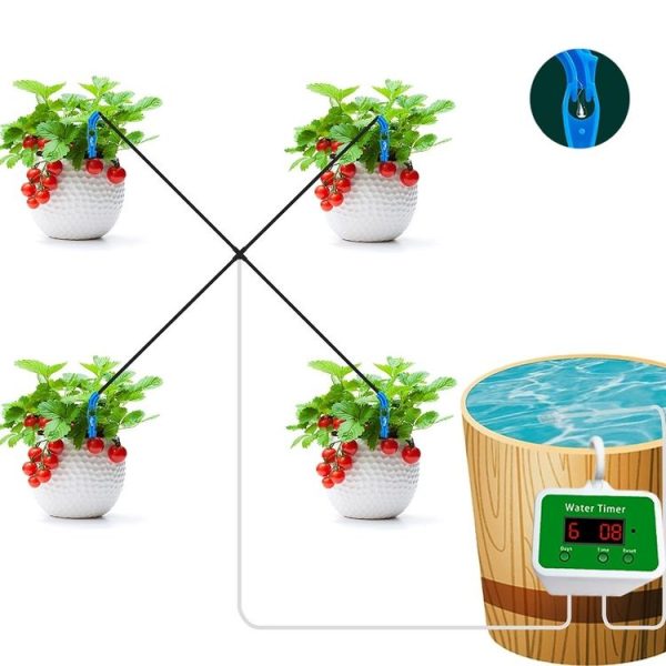 Household Intelligent Drip Irrigation Automatic Watering Timing Machine, Specification: Water 2 Potted Plants - Image 8