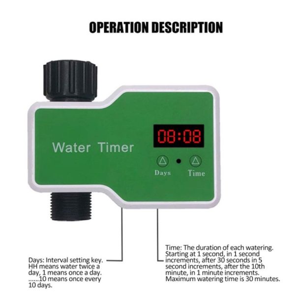 Irrigation System Intelligent Controller Automatic Timed Watering Device, Specification: 1 Water Outlet - Image 4