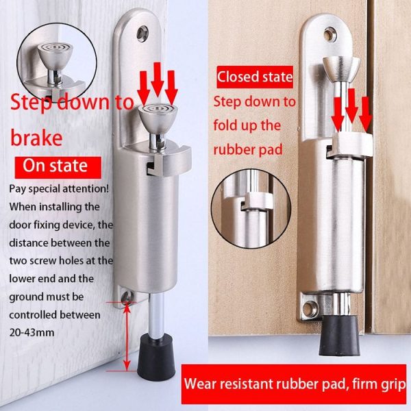 Zinc Alloy Extended Door Setter Foot Door Suction (Ancient Copper) - Image 8