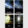 XHP50 Lamp Bead Super Bright LED Flashlight Telescopic Zoom Waterproof Torch With Lampshade - Image 5