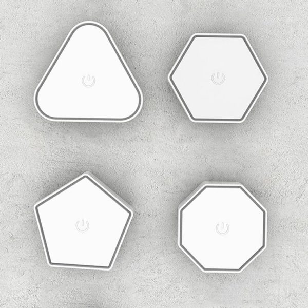 Remote Control Honeycomb Light LED Color Changing Colorful Wall Decoration Light, Shape: Triangular 3pack - Image 2