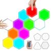 Remote Control Honeycomb Light LED Color Changing Colorful Wall Decoration Light, Shape: Triangular 3pack - Image 3
