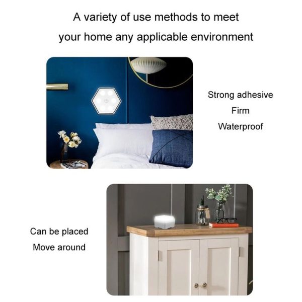 Remote Control Honeycomb Light LED Color Changing Colorful Wall Decoration Light, Shape: Triangular 3pack - Image 4