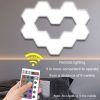 Remote Control Honeycomb Light LED Color Changing Colorful Wall Decoration Light, Shape: Triangular 3pack - Image 6