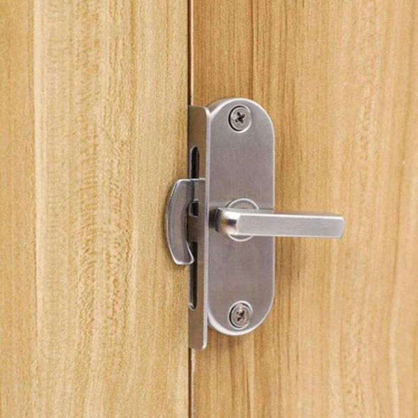 304 Stainless Steel Slot 90 Degrees Right Angle Migration Door Hook Lock - Image 9