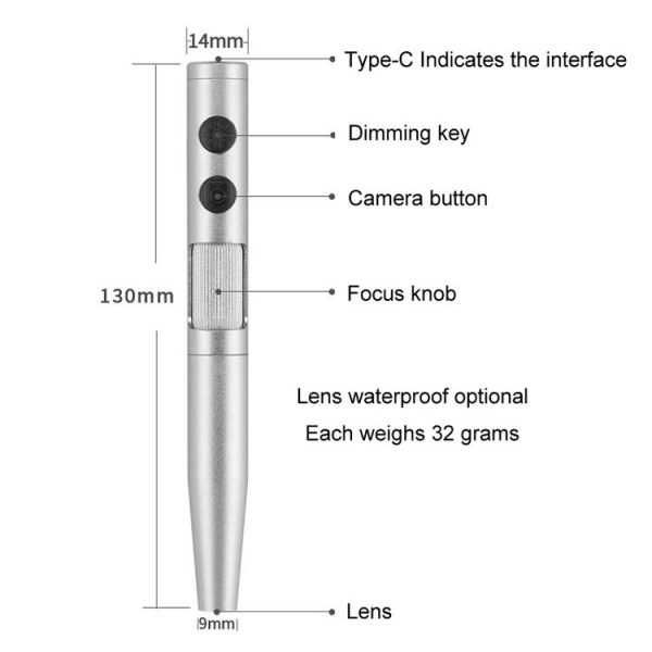 5 Million Digital Electron Microscope Magnifying Dermatoscope, Specification: B008 Not Waterproof - Image 2