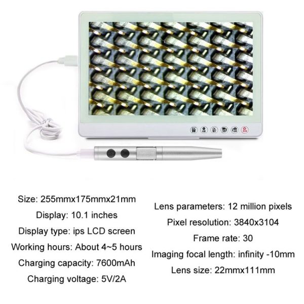5 Million Digital Electron Microscope Magnifying Dermatoscope, Specification: B008 Not Waterproof - Image 6