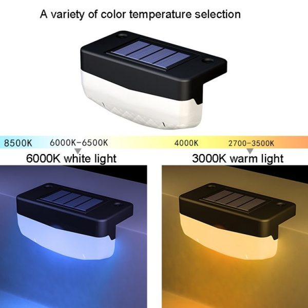 RGB Solar Step Light Outdoor Garden IP65 Waterproof Courtyard Light Smart Light Sense Villa Floor Foot Light - Image 7