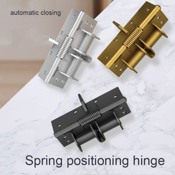 4 Inch Multifunctional Door Closer Automatic Door Closing Hinge, Color: Color Steel Silver - Image 2