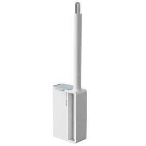 Household Wall Mounted Long Handle Disposable Toilet Brush Set (White)