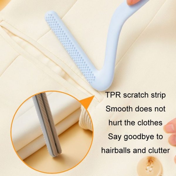 Double-Sided Electrostatic Hair Removal Brush Clothes Dust Removal Scraper (Blue) - Image 4