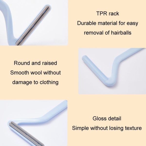 Double-Sided Electrostatic Hair Removal Brush Clothes Dust Removal Scraper (Blue) - Image 8