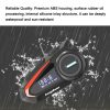 KUQIBAO Motorcycle Helmet Waterproof Bluetooth Headset With Screen (Hard Microphone) - Image 8
