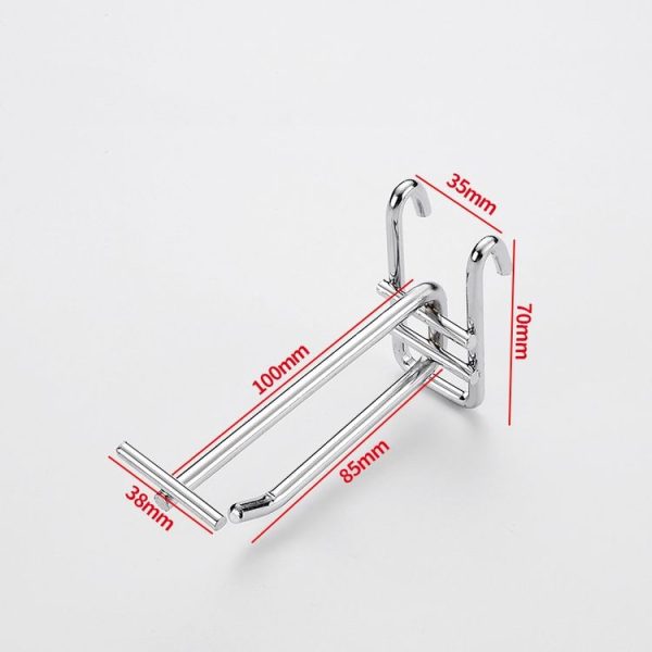 Stainless Steel Color Dual Line Meged Hook, Size: 10cm - Image 2