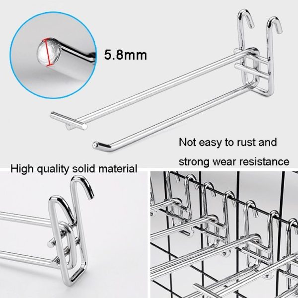 Stainless Steel Color Dual Line Meged Hook, Size: 10cm - Image 4