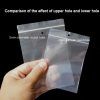 100pcs Perforated Ziplock Bag Thickened Transparent Packaging Bag Plastic Sealed Bag 8 x 18cm 12 Silk Lower Hole - Image 3