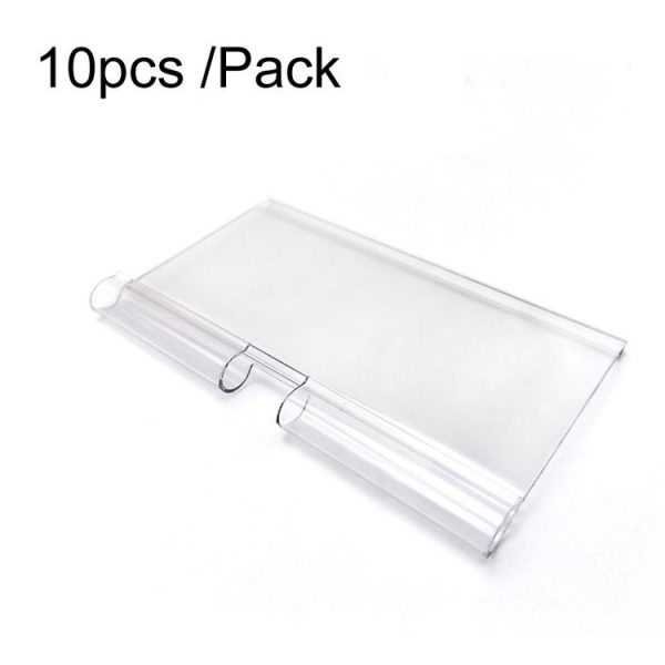 10pcs / Pack 42 x 60mm Supermarket Double Line Price Tag Display