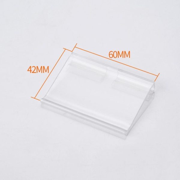 10pcs / Pack 42 x 60mm Supermarket Double Line Price Tag Display - Image 2