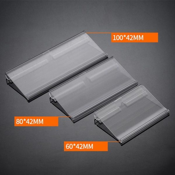10pcs / Pack 42 x 60mm Supermarket Double Line Price Tag Display - Image 6