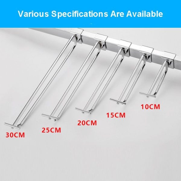 10cm Square Tube Dual Line Hook Supermarket Hook - Image 3
