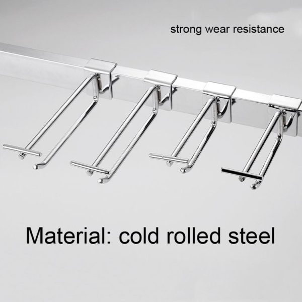 10cm Square Tube Dual Line Hook Supermarket Hook - Image 4