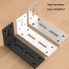 Thickened Angle Code Right Angle Hanging Cabinet Partition, Style: Small Silver - Image 3