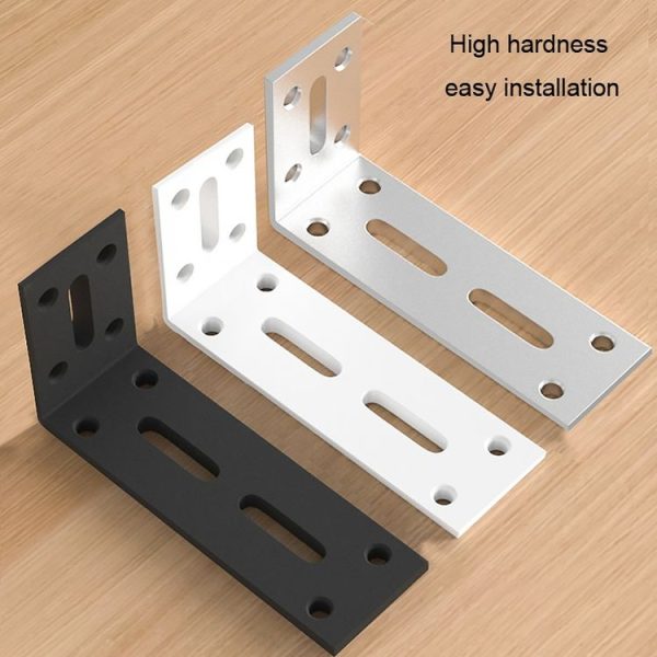 Thickened Angle Code Right Angle Hanging Cabinet Partition, Style: Small Silver - Image 3