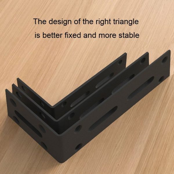 Thickened Angle Code Right Angle Hanging Cabinet Partition, Style: Small Silver - Image 4