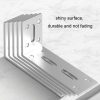 Thickened Angle Code Right Angle Hanging Cabinet Partition, Style: Small Silver - Image 5