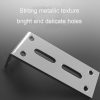 Thickened Angle Code Right Angle Hanging Cabinet Partition, Style: Small Silver - Image 6