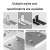 Thickened Angle Code Right Angle Hanging Cabinet Partition, Style: Small Silver - Image 7